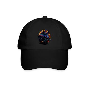 Monstertruck - Baseballkappe - Schwarz/Schwarz - Vorne