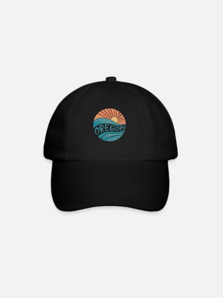 Oregon - Baseballkappe - Schwarz/Schwarz