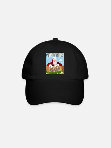 Weihnachten im Juli - Baseballkappe - Schwarz/Schwarz
