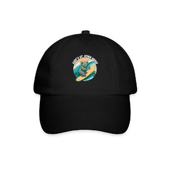Down under surfender Koalabär - Baseballkappe - Schwarz/Schwarz - Vorne