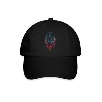 Dreamcatcher Traumfänger Spirituell - Baseballkappe - Schwarz/Schwarz - Vorne