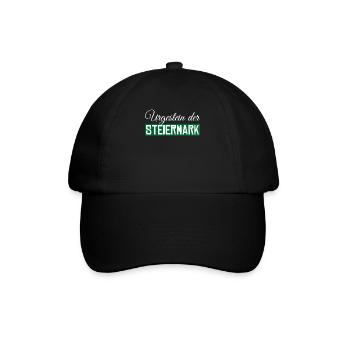 Steiermark - Baseballkappe - Schwarz/Schwarz - Vorne