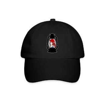 Schwarzwald Bollenhut Schwarzwaldmädel - Baseballkappe - Schwarz/Schwarz - Vorne