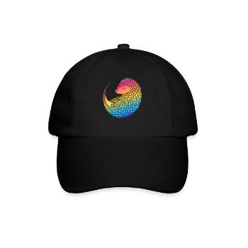 Bunte Schuppentiere Besitzer Schuppentiere - Baseballkappe - Schwarz/Schwarz - Vorne
