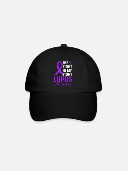 Lupus Awareness Monat - Baseballkappe - Schwarz/Schwarz