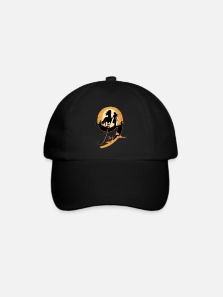 9. Geburtstag Pferd 9 Jahre Mädchen Pferde - Baseballkappe - Schwarz/Schwarz