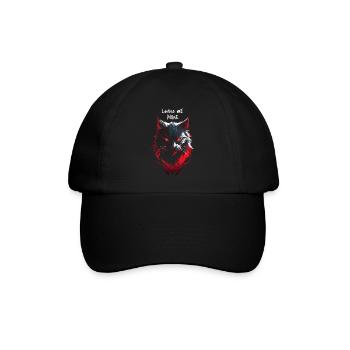 Ärgerliche Katze mit Spruch Katzen Mama Geschenk - Baseballkappe - Schwarz/Schwarz - Vorne