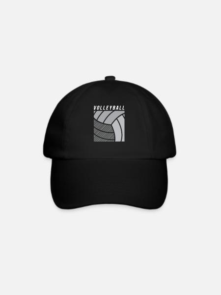 Volleyball - Baseballkappe - Schwarz/Schwarz
