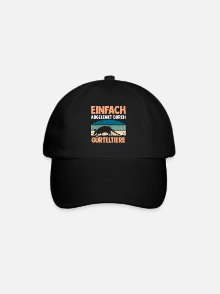 Gürteltier - Baseballkappe - Schwarz/Schwarz