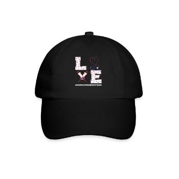 Gerontologie Krankenschwester Praktiker Design - Baseballkappe - Schwarz/Schwarz - Vorne