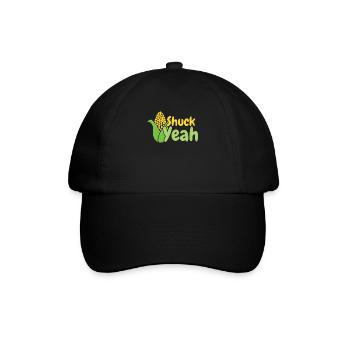 Shuck Yeah- Mais Bauer Landwirt Maiskorn - Baseballkappe - Schwarz/Schwarz - Vorne