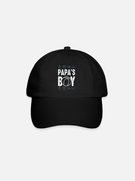 Papa's Boy - Baseballkappe - Schwarz/Schwarz
