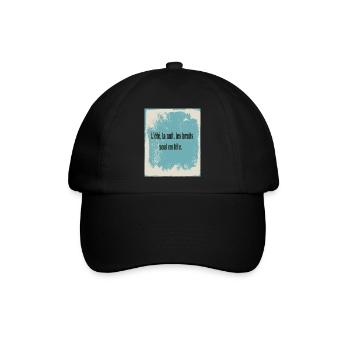 Sommer, nachts, Lärm sind festlich - Baseballkappe - Schwarz/Schwarz - Vorne