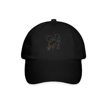Hund Chihuahua Hundebesitzer Gechenkidee - Baseballkappe - Schwarz/Schwarz - Vorne