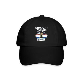 Straight Trippin' Netherlands Vacation Tour - Baseballkappe - Schwarz/Schwarz - Vorne