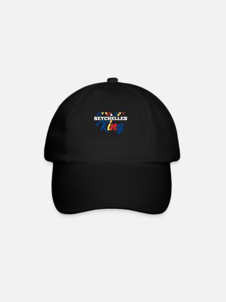Seychellen - Baseballkappe - Schwarz/Schwarz