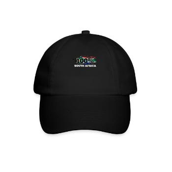 Südafrika - Baseballkappe - Schwarz/Schwarz - Vorne
