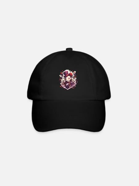 Vampir - Baseballkappe - Schwarz/Schwarz