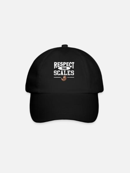Schuppentier-liebhaber Respektieren Die Schuppen - Baseballkappe - Schwarz/Schwarz