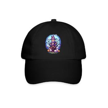 Anime Spukhaus - Baseballkappe - Schwarz/Schwarz - Vorne