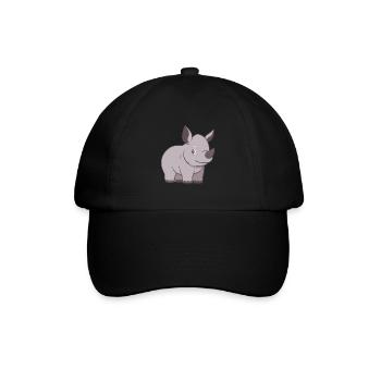 Rhinozeros - Baseballkappe - Schwarz/Schwarz - Vorne