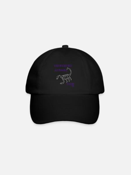 Skorpion - Baseballkappe - Schwarz/Schwarz