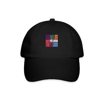 Geige - Baseballkappe - Schwarz/Schwarz - Vorne