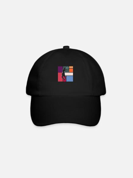 Federball - Baseballkappe - Schwarz/Schwarz