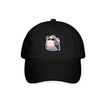 Vogel Vögel Lustige Tiere Waldbewohner Tier - Baseballkappe - Schwarz/Schwarz - Vorne