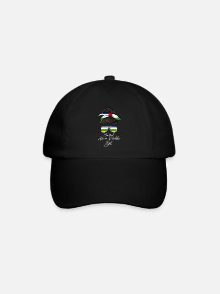 Zentral Afrikanische Republik - Baseballkappe - Schwarz/Schwarz