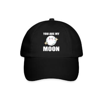 You Are My Moon Astrologe - Baseballkappe - Schwarz/Schwarz - Vorne