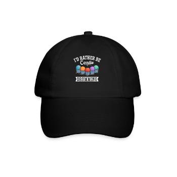 Cardio Drumming Fitnessstudio Fitnesskurs Workout - Baseballkappe - Schwarz/Schwarz - Vorne