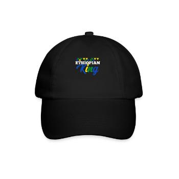 Äthiopien - Baseballkappe - Schwarz/Schwarz - Vorne