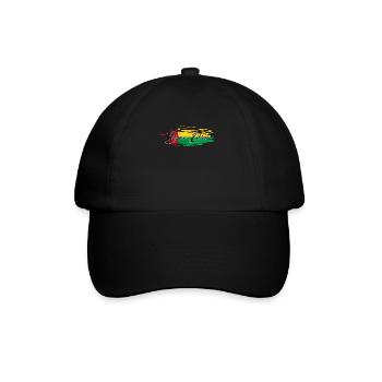 Guinea Bissau - Baseballkappe - Schwarz/Schwarz - Vorne
