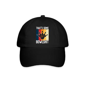 Bowling - Baseballkappe - Schwarz/Schwarz - Vorne