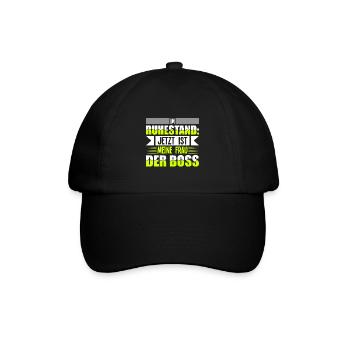 Witzige Männer - Baseballkappe - Schwarz/Schwarz - Vorne