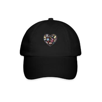 Kosmetikerin - Baseballkappe - Schwarz/Schwarz - Vorne