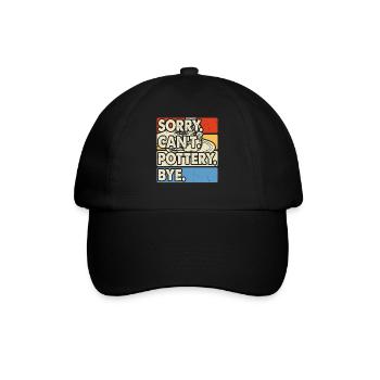 Töpfern Töpferei Töpfer - Baseballkappe - Schwarz/Schwarz - Vorne