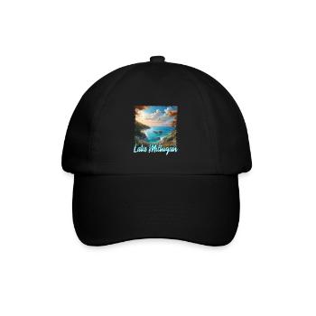 Lake Michigan - Baseballkappe - Schwarz/Schwarz - Vorne