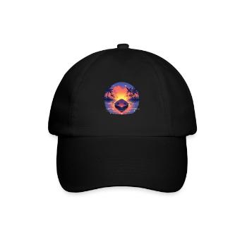 Boot - Baseballkappe - Schwarz/Schwarz - Vorne