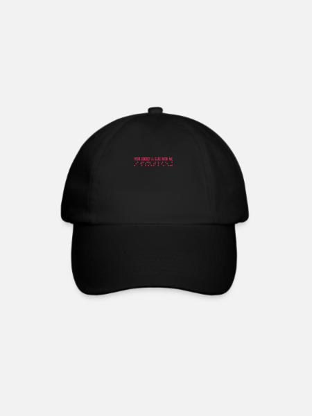 Braille - Baseballkappe - Schwarz/Schwarz