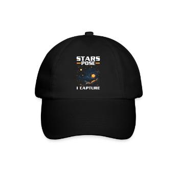 Astrofotografie Kamera Astronomische Astronomie - Baseballkappe - Schwarz/Schwarz - Vorne