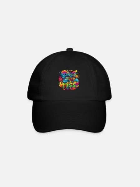 Funky Geburtstag: Mai 1955 - Psychadelic - Baseballkappe - Schwarz/Schwarz