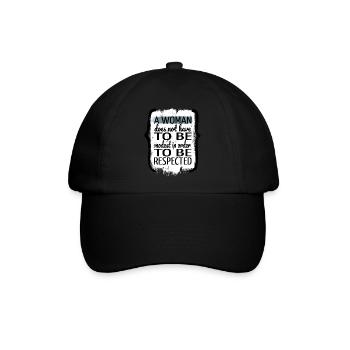 joke barber hair abort greg abbott womens march - Baseballkappe - Schwarz/Schwarz - Vorne