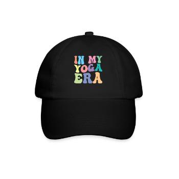 Yoga Retro Groovy In Meiner - Baseballkappe - Schwarz/Schwarz - Vorne