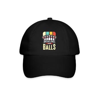 Alley Bowling Takes Balls Bowling League Ninepins - Baseballkappe - Schwarz/Schwarz - Vorne