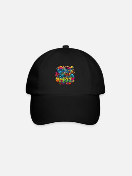 Funky Geburtstag: Februar 1997 - Psychadelic - Baseballkappe - Schwarz/Schwarz
