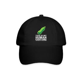 Zucchini - Baseballkappe - Schwarz/Schwarz - Vorne
