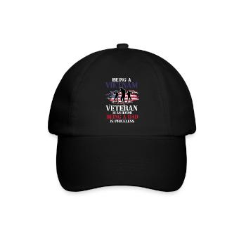 Us Army Vietnam Veteran - Baseballkappe - Schwarz/Schwarz - Vorne