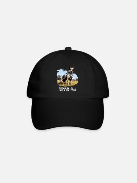 Hund Australian Cattle Dog - Baseballkappe - Schwarz/Schwarz